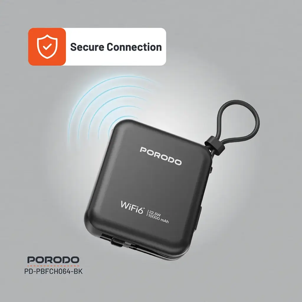 فروشگاه آنلاین نخلینو   - پاوربانک 10000mAhو مودم جیبی LTE پرودو مدل Pocket Router